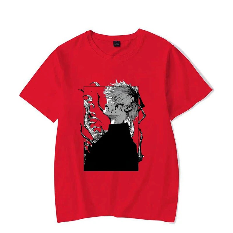 Новые популярные футболки с принтом Kaneki Ken для женщин и мужчин повседневные
