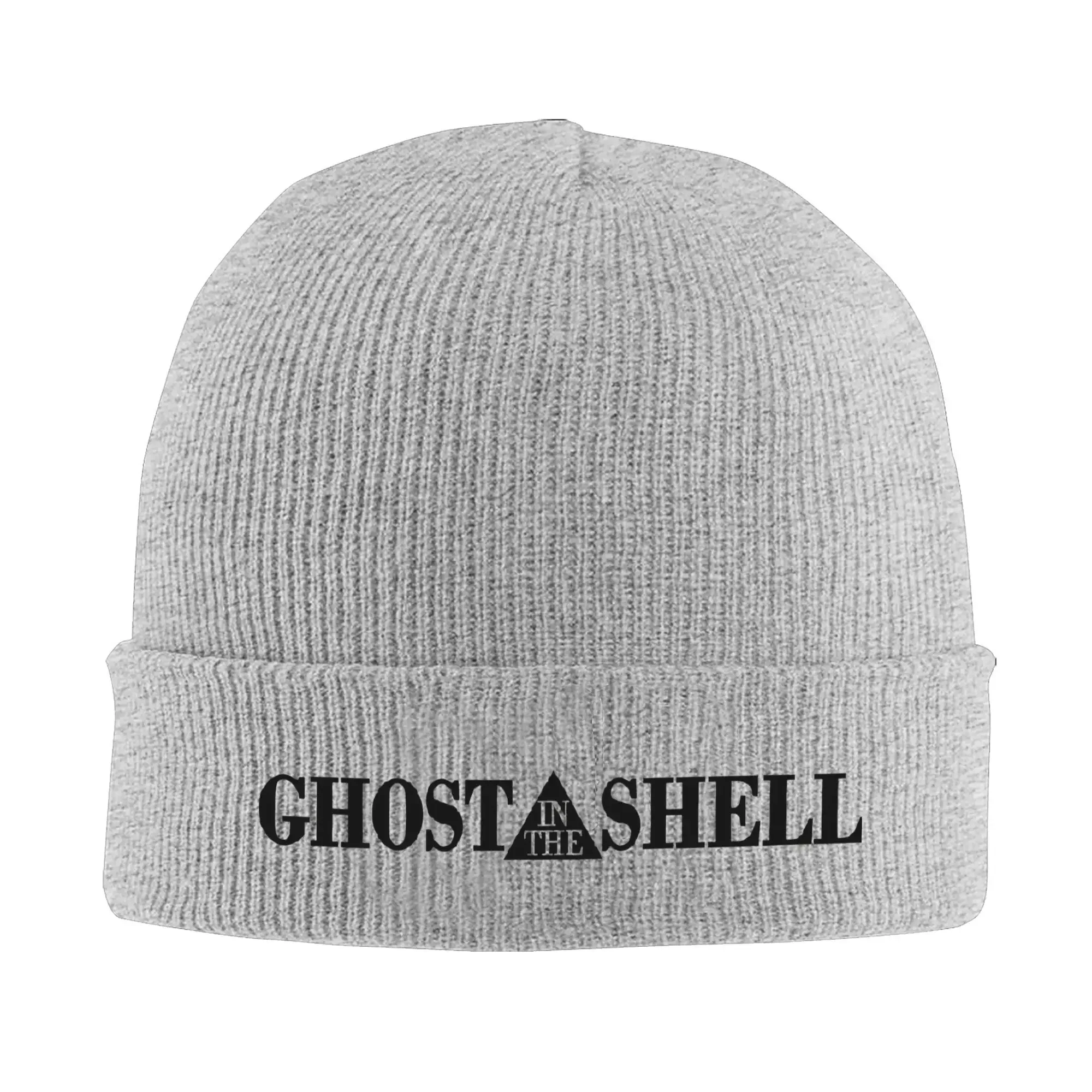 Мужская и женская вязаная шапка с манжетами в рубчик черные аксессуары виде