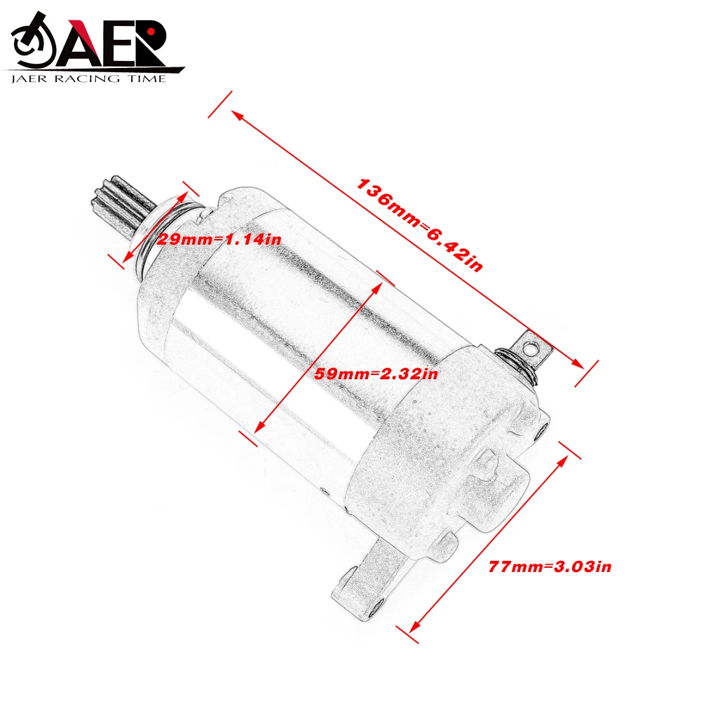 Стартовый двигатель 3D9-H1890-00 для Yamaha XT125R XT125X YB125 YBR125ED YBR125ESD YB125SPD TT-R125 TT R125L