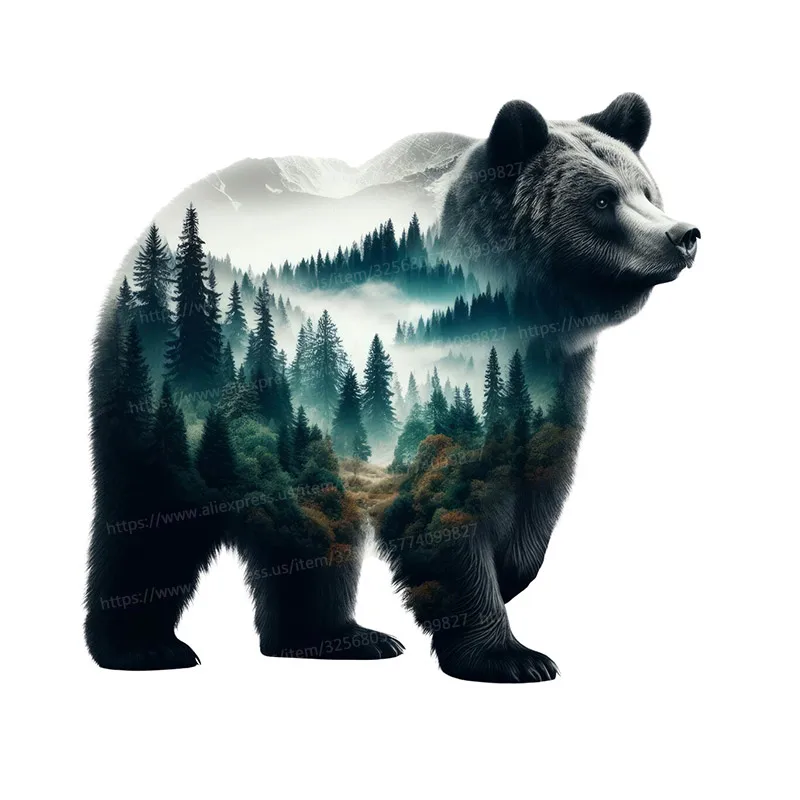 

Лев, лиса, волк, олень, лесные животные, наклейка на стену M878