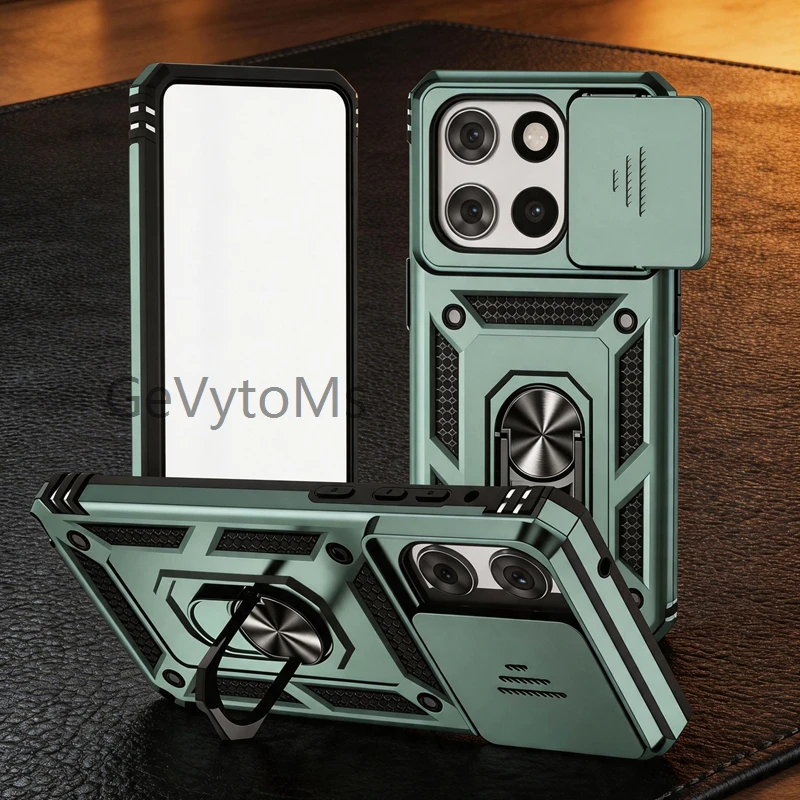 Фото Матовый защитный чехол-кольцо в военном стиле для Motorola Moto G Stylus 5G 2025 2024 2023 2022 2021, Moto G Stylus 4G 2022 с защитой камеры и подставкой №1
