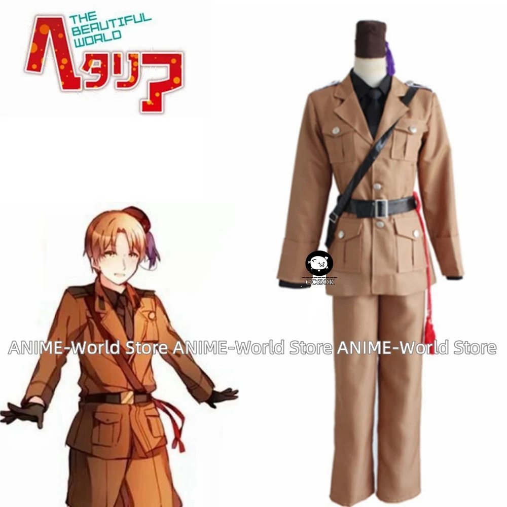 Аниме Hetalia Axis Powers костюмы для косплея Romano Lovino Vargas униформа Хэллоуин карнавальная
