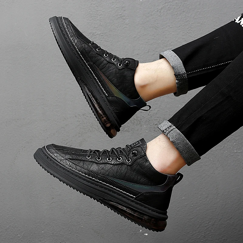 

SOLI2 Breathable retro shoes men's solid color factory Massage fashion cushion casual shoe essential casual shoes S9236-S9243