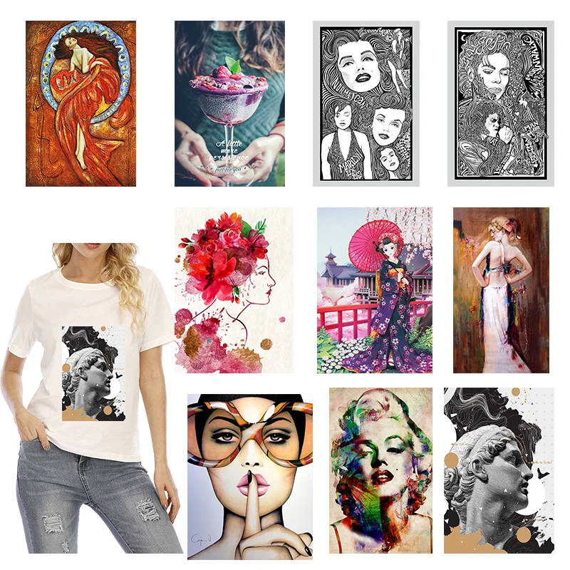 Классическая художественная нашивка с принтом статуй модный известный