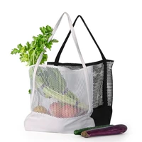 large capacity daily using bag easy women shopping bag reusable grocery bag canvas and mesh bag fabric bag bolsa compra plegable