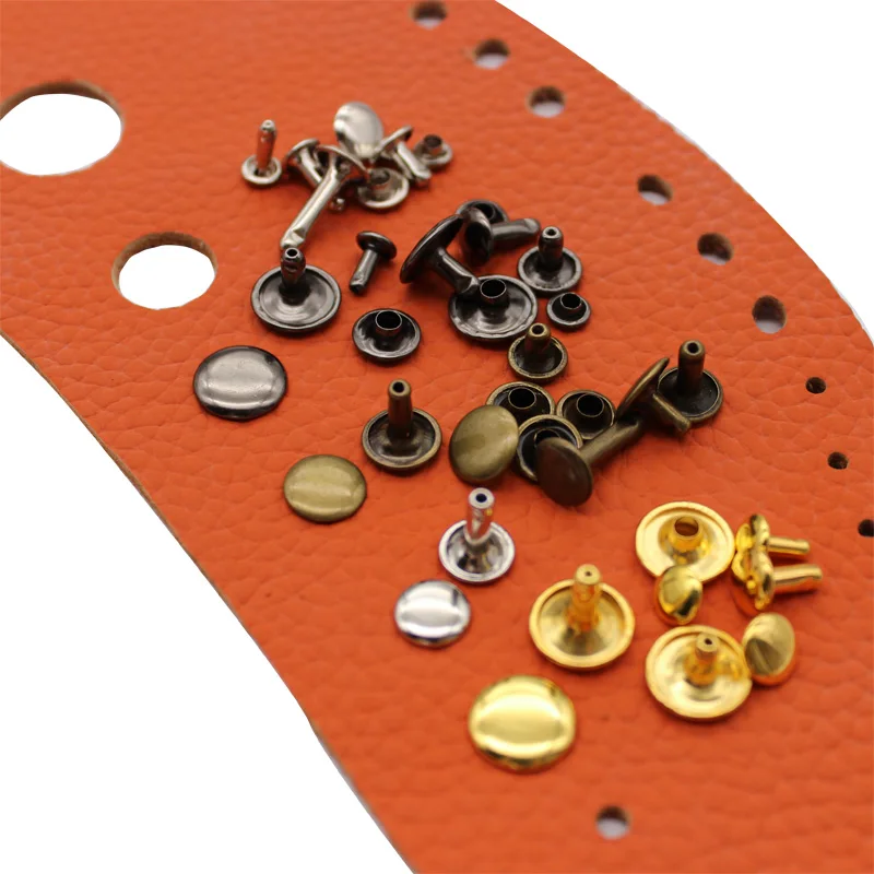

Leather DIY Supplies Rivet 4 Colors Brass Black Silvery Golden 6mm 7mm 8mm 9mm 10mm 12mm