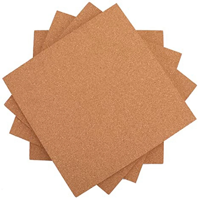 8 упаковок пробковая доска для плитки толстая 1/2 дюйма с самоклеящейся основой