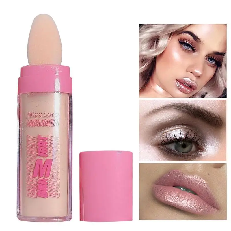 

Body Glitter Powder Stick Sparkle Body&Face Highlighter Powder Stick Natural Three-dimensional Face Powder Blusher Brighten Face