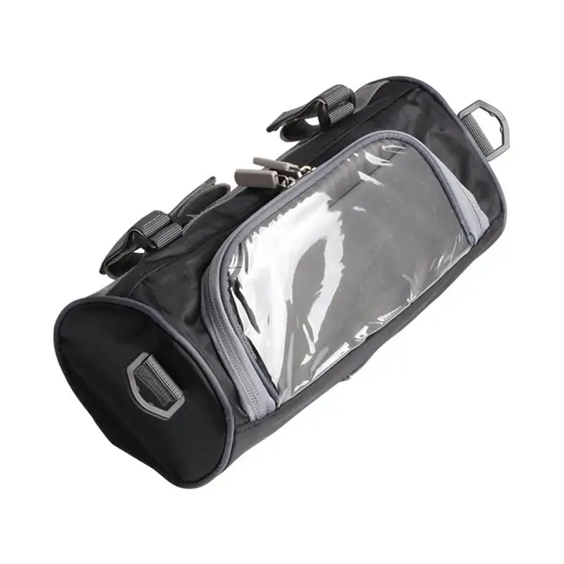 

Motorcycle Head Storage Bag With Detachable Strap Motorcycle Travel Bag With Transparent Touch Film Water-repellent Fabric Bag