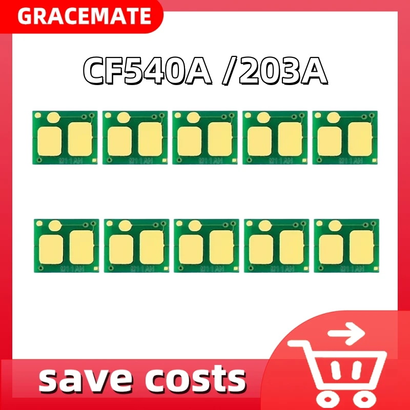 2 комплекта тонер-чипа 203A для HP Color LaserJet Pro M254dw M254 M280nw M280 M281 сброс лазерного
