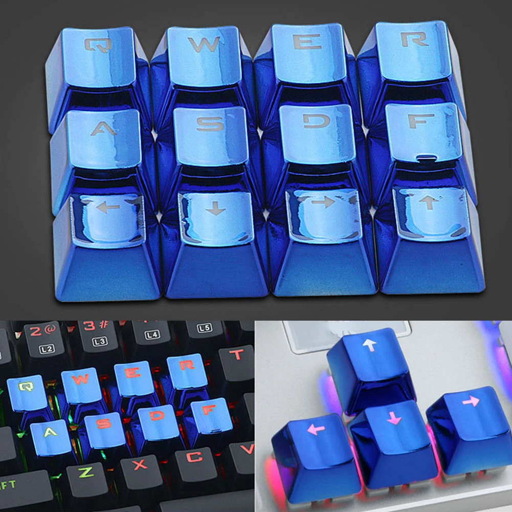 

Game Office Durable Mechanical Keyboard Keycap Universal Removal USB Low Profile Accessory Replacement Gold Plated Backlit