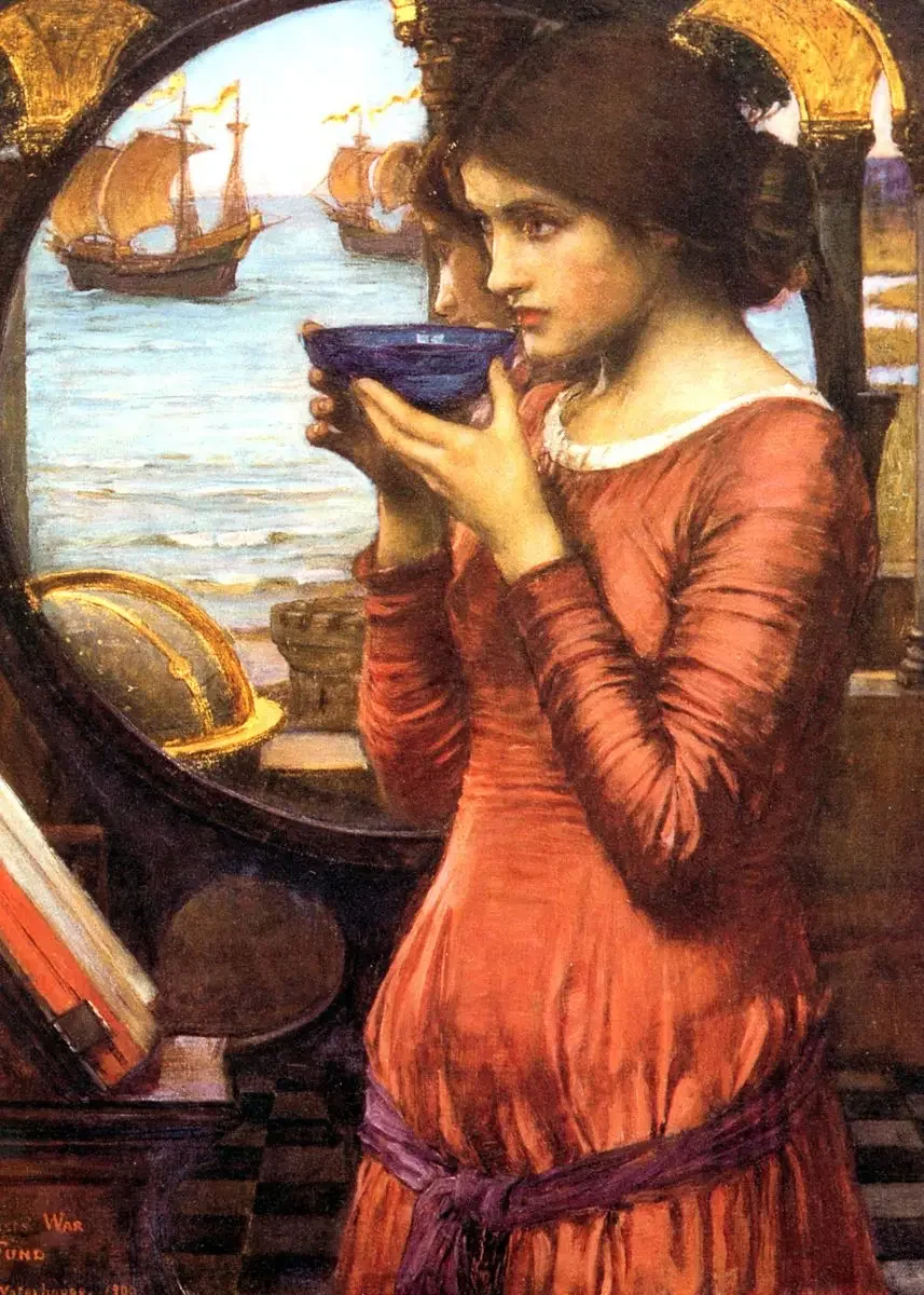 

Художественный постер John William Waterhouse "Волшебный круг"
