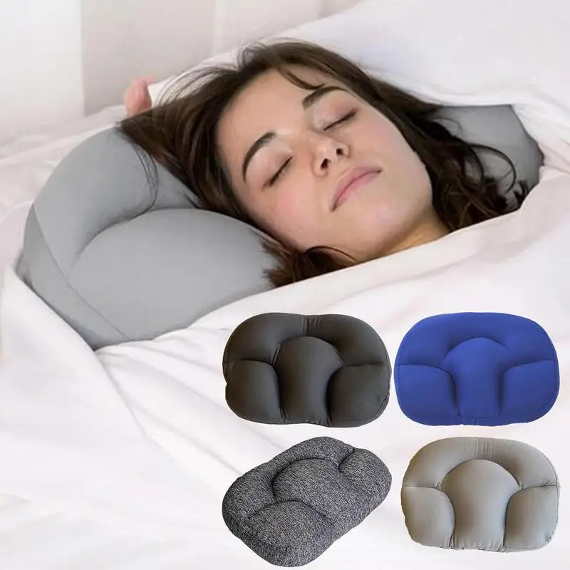 

All Round Sleep Neck Pillow Massager Sleeping Memory Foam Egg Shape Orthopedic Cushion Head Pillow For Stomach Side Back Sleeper