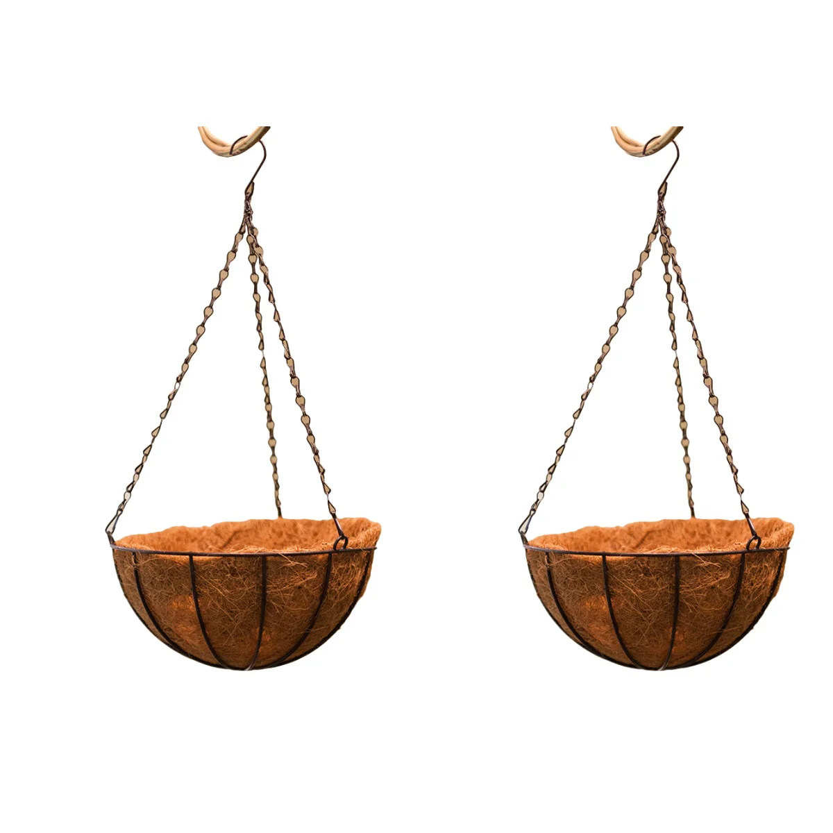 

Basket Flowerhanging Balcony Container Hangers Pots Metal Pot Bouquet Arrangement Succulent Round Vintage Centuryliners Outdoor