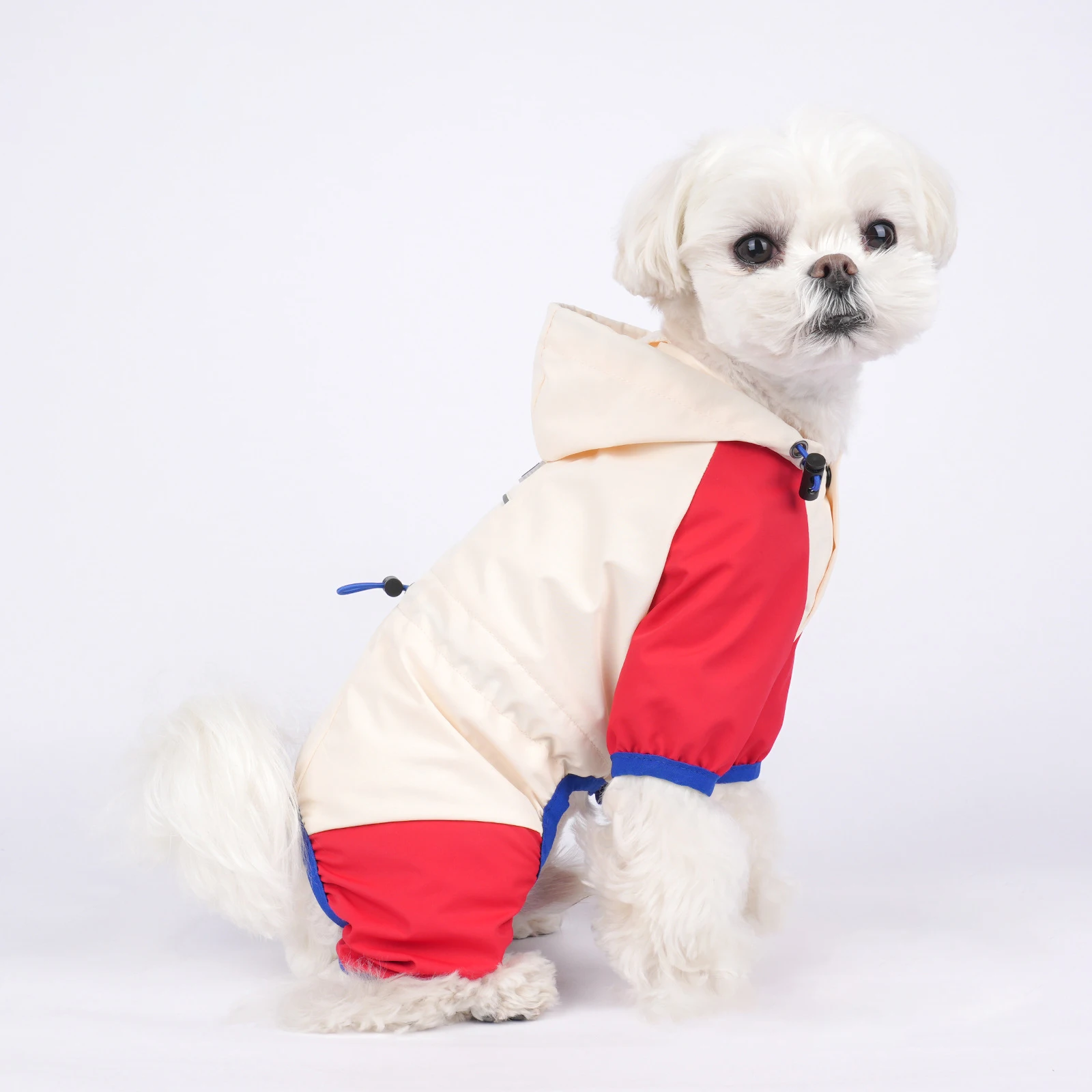 

Pet Dog Hooded Raincoat Reflective Puppy Rain Coat Pet Dogs Clothes Waterproof Windproof Dogs Jacket Pet Supplies Accessories