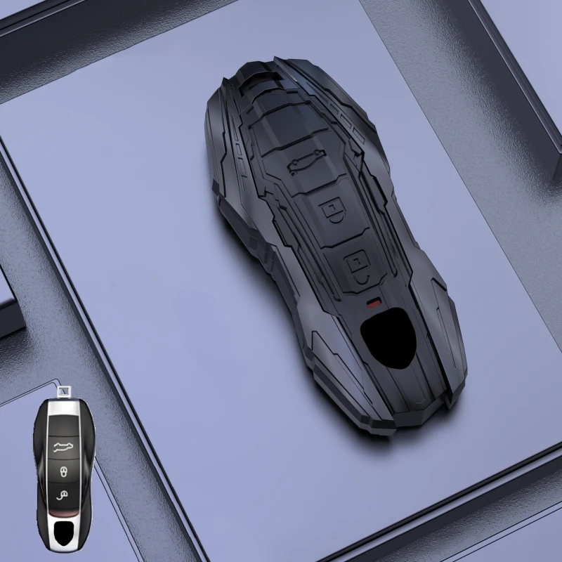 

Чехол для ключей от автомобиля из цинкового сплава для Porsche Cayenne серии Macan 718 Panamera Taycan 911 Macan, аксессуары