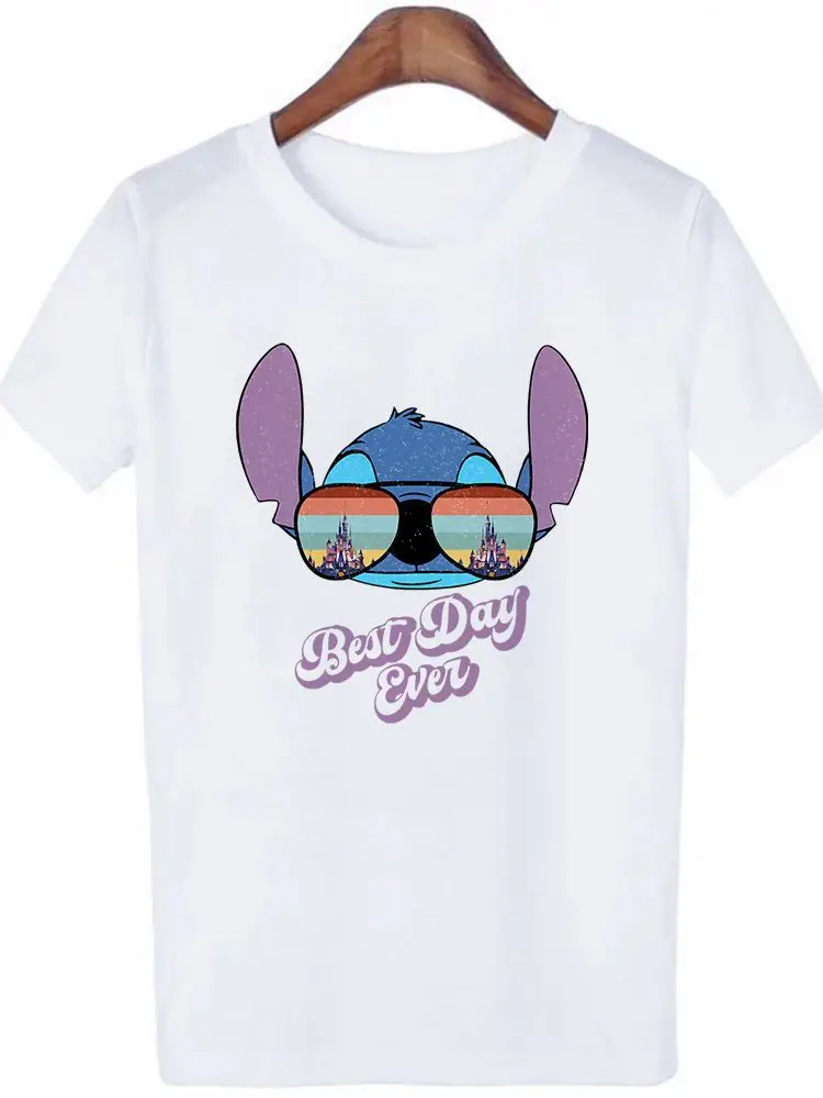 

Creativity Funny Leisure Tshirt Disney Women Donald Duck With Sunglasses Comfortable Print Harajuku Trendy T-Shirt