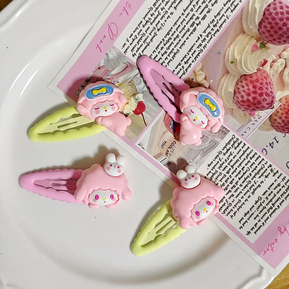 Sanrio пианино Kawaii розовая маленькая овечья заколка для волос челка зажим Bb
