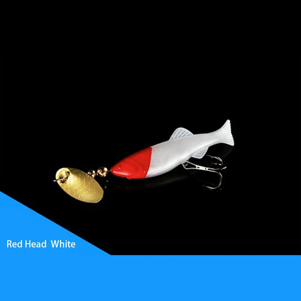 

Приманка горчичного цвета с крючком, маленькая и изысканная обтекаемая приманка с блестками и бусинами, вращающиеся блестки, искусственная приманка 8,6 см, приманка 5,3 г