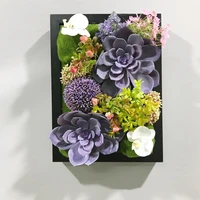 three dimensional simulation succulents wall hanging creative green wall decoration pendant home living room wall decoration