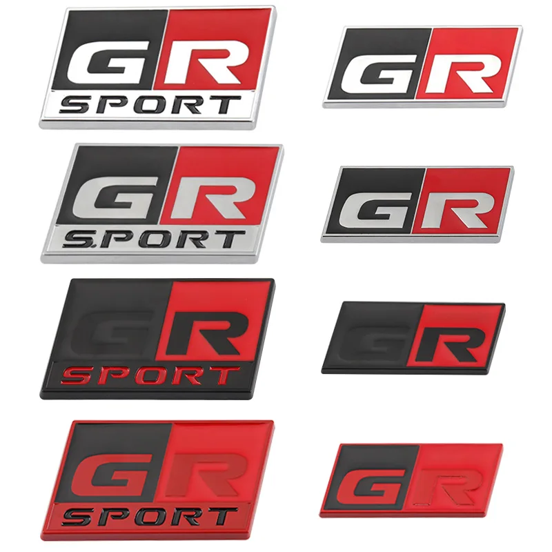 

For Toyota Yaris GR86 Supra Corolla Prius RZ RS Harrier Camry Rav4 Tacoma Venza Car Stickers GR Sport Logo Emblem Badge Decals