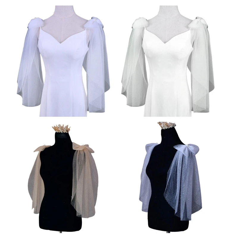 

Легкие блестящие Наплечные повязки для свадебных торжеств и платьев для особых случаев