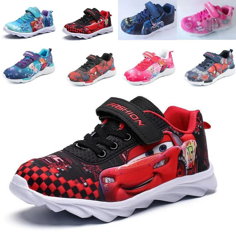 

Disney cartoon children's casual shoes boys and girls printing light sports shoes baby frozen toddler shoes 1-2-3-5 years old