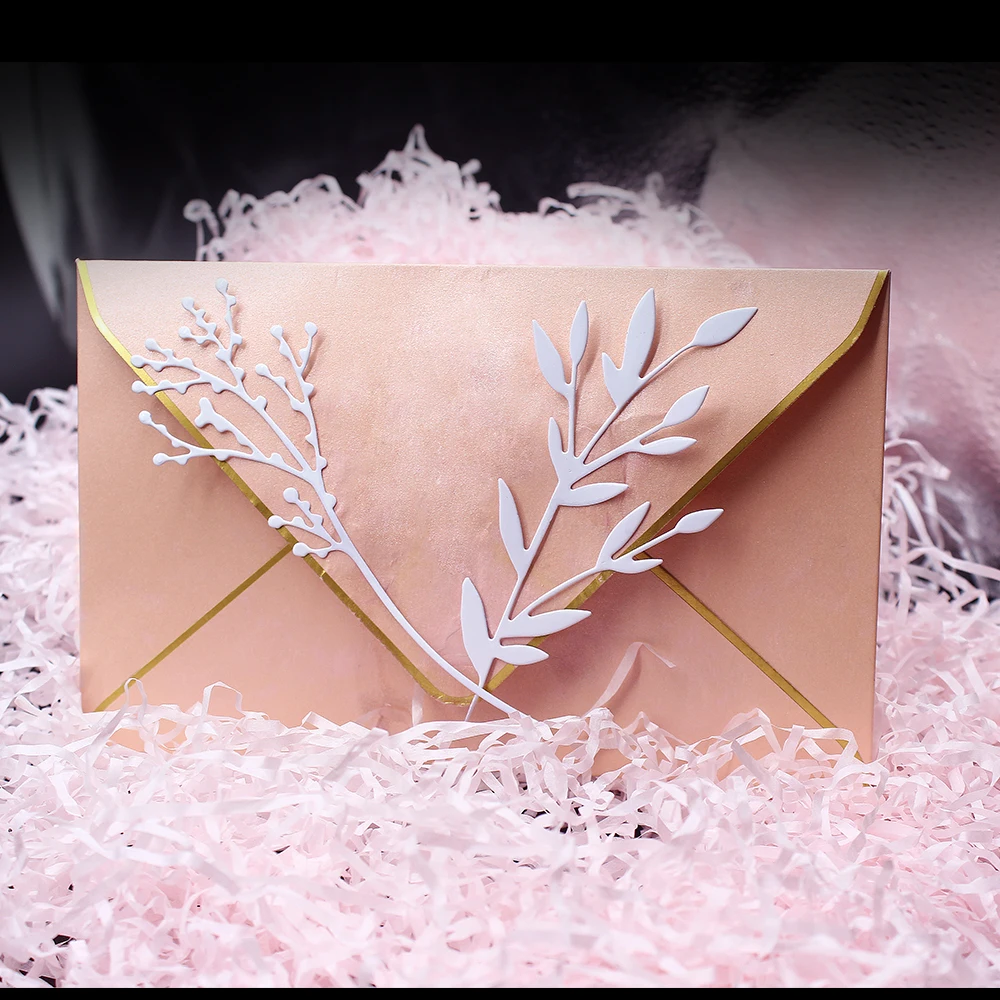 

2pcs/lot Leaves New Arrival 2022 Metal Cutting Dies Decoration DIY Scrapbooking Craft Stencils Embossing cut die