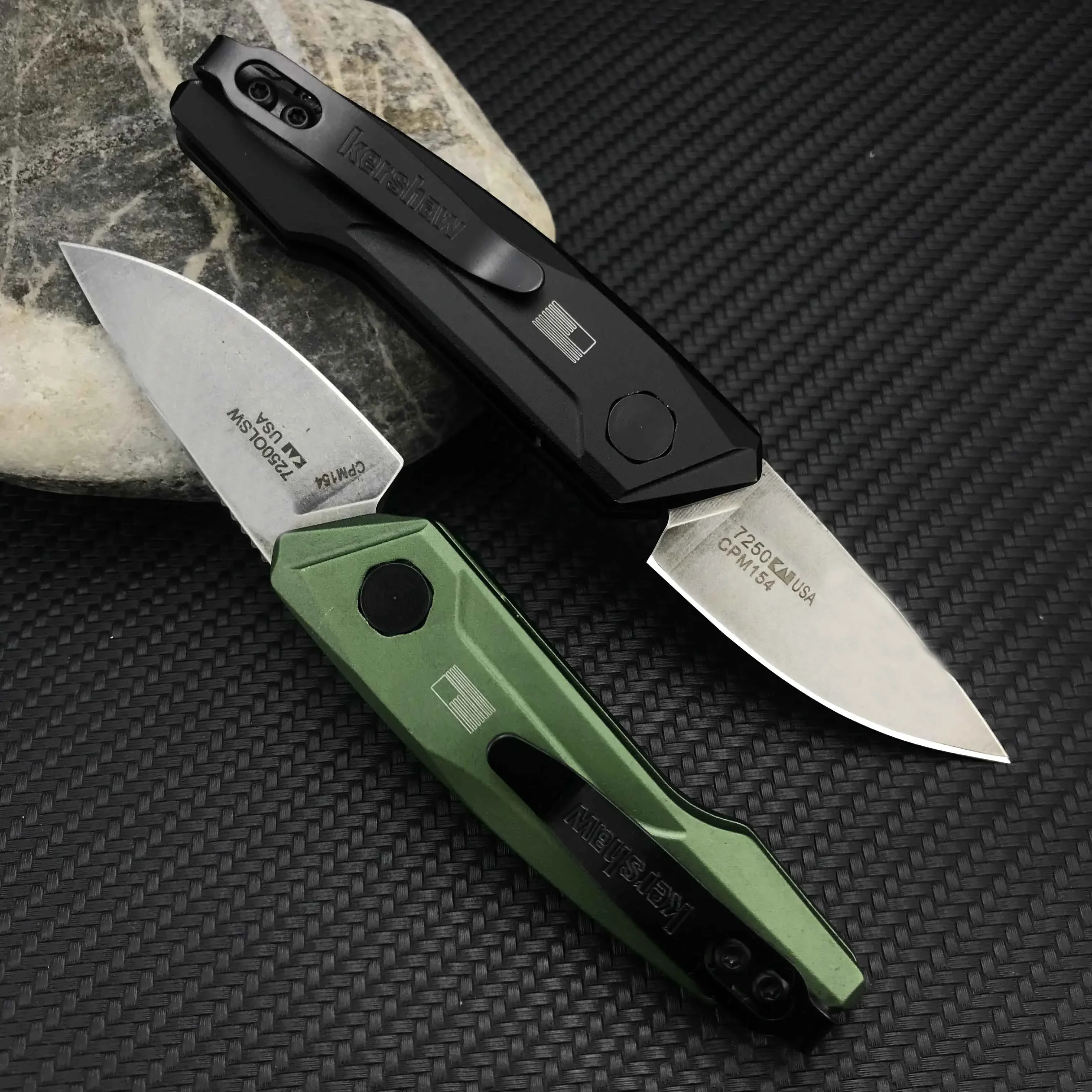 

Kershaw 7250 Launch 9 Folding Knife Mini Pocket Tactical Survival Hunting Knives CPM 154 Blade 6061-T6 Aluminum Handle Edc Tool