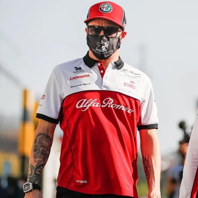 

Alfa Romeo 2023 Team POLO Formula 1 Racing Suit KIMI RAIKKONEN VALTTERI BOTTAS Polo Moto Shirt Women's Fan Top Oversized