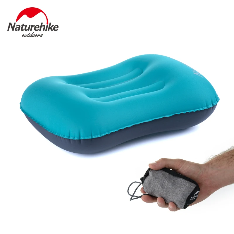 Naturehike Portable Outdoor Inflatable Pillow Travel Aeros Pillow Inflatable Cushion Neck Protective HeadRest NH17T013-Z
