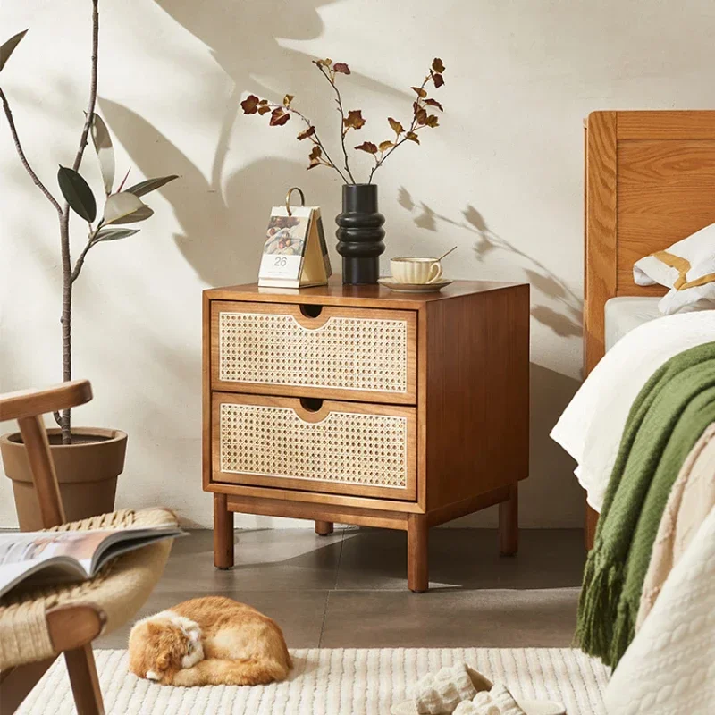 Шкаф для хранения белый прикроватный столик кофейные Мезы кровати боковой