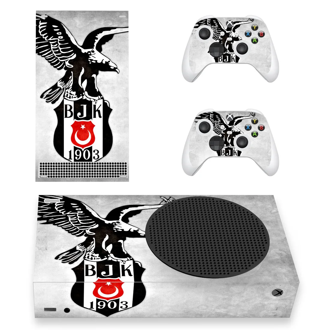 

Turkey Besiktas BJK Skin Sticker Decal Cover for Xbox Series S Console and 2 Controllers Xbox Series Slim XSS Skin Sticker Vinyl