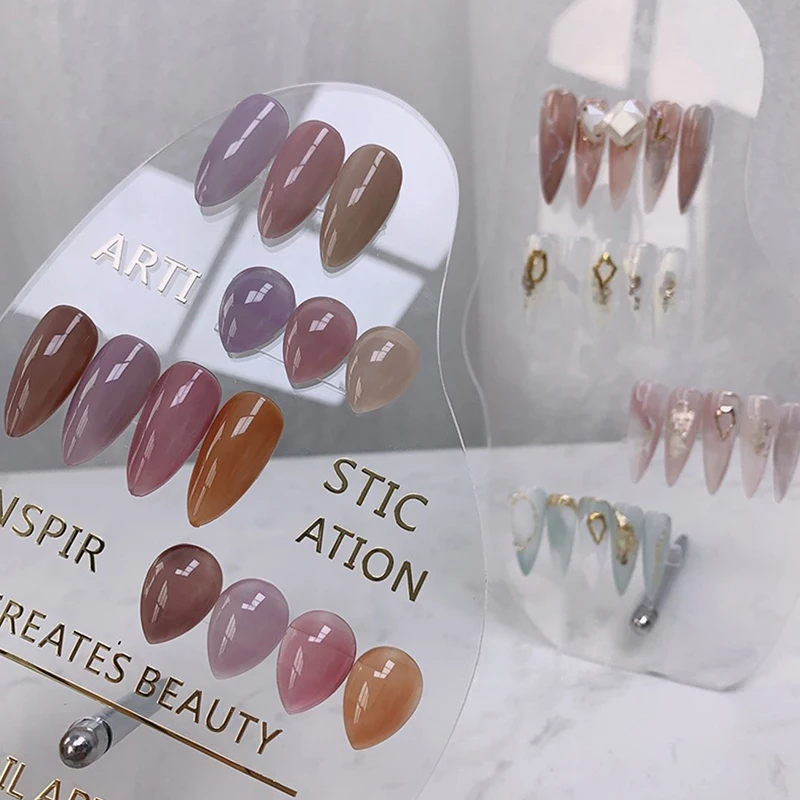 1 шт. доска для дизайна ногтей нестандартный акриловый прозрачный гель-лак