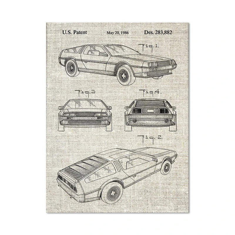 

Картина на холсте "Схема Назад в будущее"