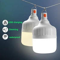 led rechargeable charge bulb usb 5v light hanging courtyard garden camping lamp powered emergency outdoor camping tent fishing