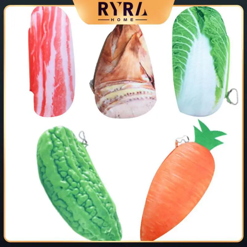 

Personalized High-capacity Jewelry Bag Vegetable Modeling Storage Bag Portable Cosmetic Bags Kawaii Pencil Case
