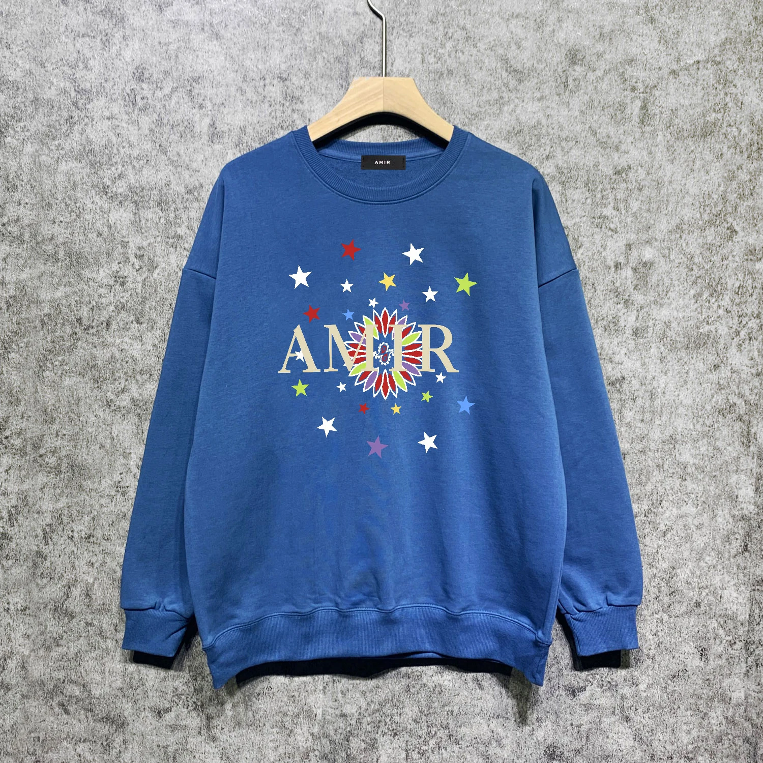 

Autumn Arrival 1:1 High Quality Fashion Brand Crew Neck Sweatshirt Graffiti Letter Print Casual Loose High Street Style Men Top