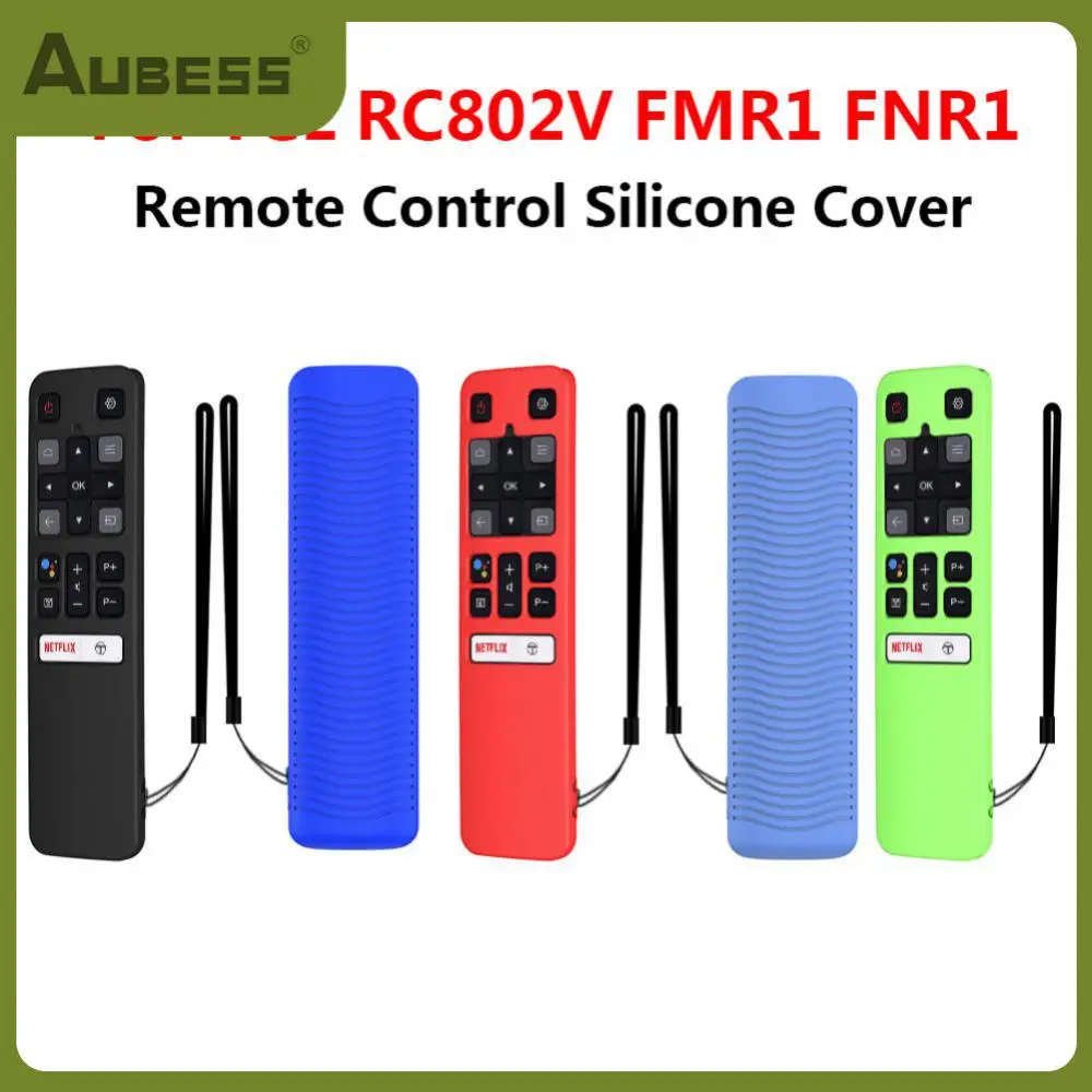 

For Tcl Rc802v Protective Cover Dustproof Smart Accessories Silicone Remote Control Cover Rc802v Fmr1 Fnr1 Voice Tv