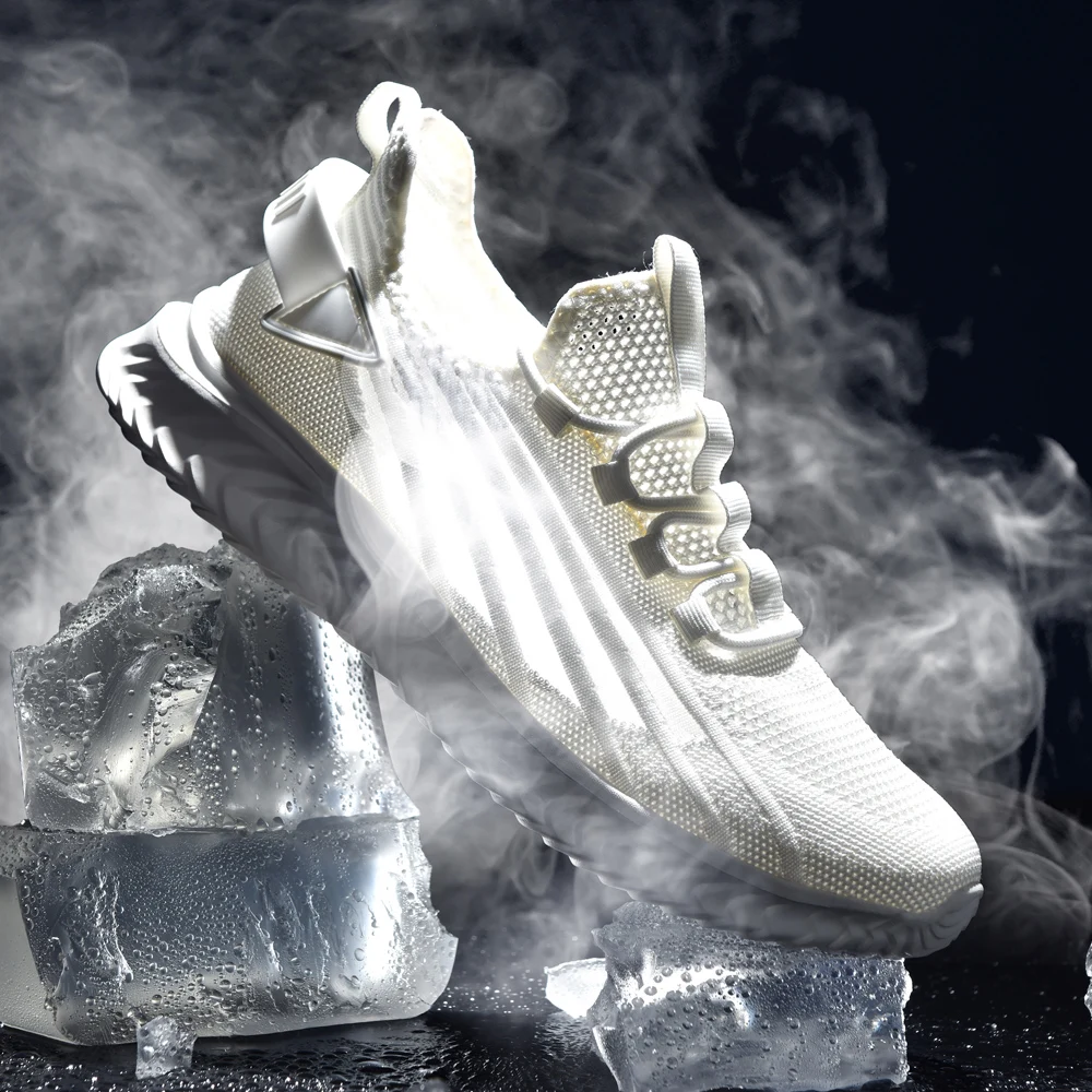 SALUDAS Fashion Men Sneakers Non Slip Shoes Sport Running Athletic Tennis Walking Shoes Breathable Lightweight Casual Sneakers