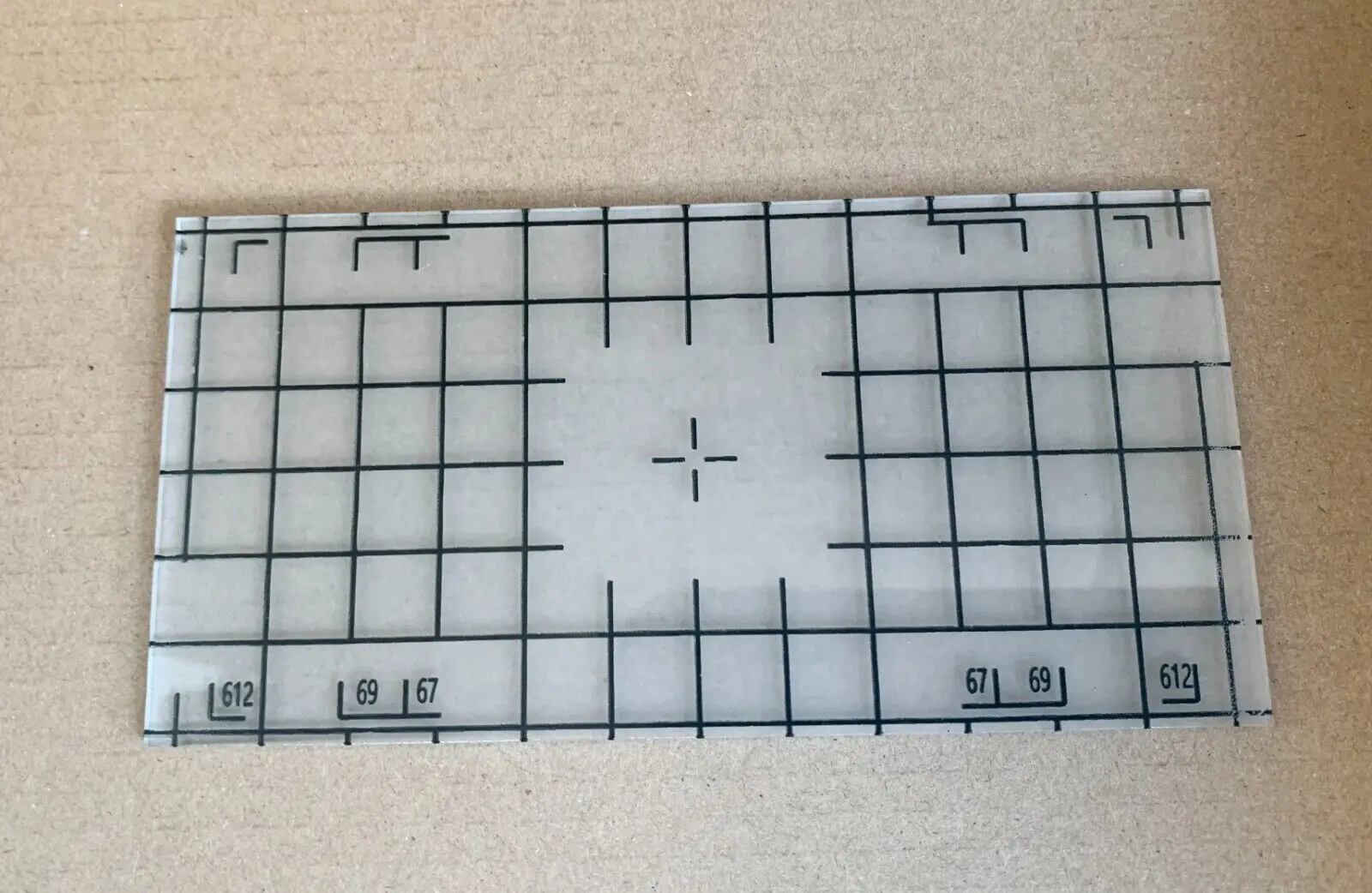 ProScope Новое Заземляющее Стекло 6x12 ''Фокусировочный экран с сеткой 127x63x1.8mm