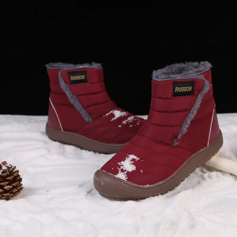 High Top Keep Warm Snow Botas Hombre Winter Boot Waterproof Winter Sport Shoes For Men Non-slip Leather Boots Work Shoes Unisex