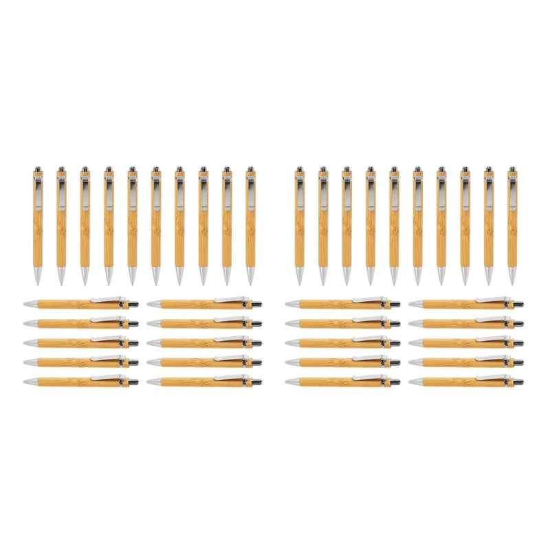 

Luffa Ballpoint Pen Sets Misc. Quantities Bamboo Wood Writing Instrument (40 Set)