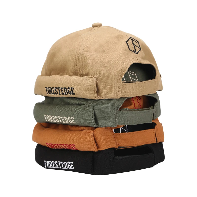 

European And Korean Fashion 2021 Landlord Hat Hip-Hop Hat Female Men Tide No-Brimmed Baseball Cap Autumn And Winter Melon Hat