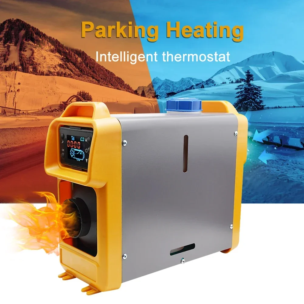 wa EAFC 2KW Samochodowy ogrzewacz powietrza 12V All in One z tłumikiem i zdalnym sterowaniem do ogrzewania postojowego silnikiem wysokoprężnym