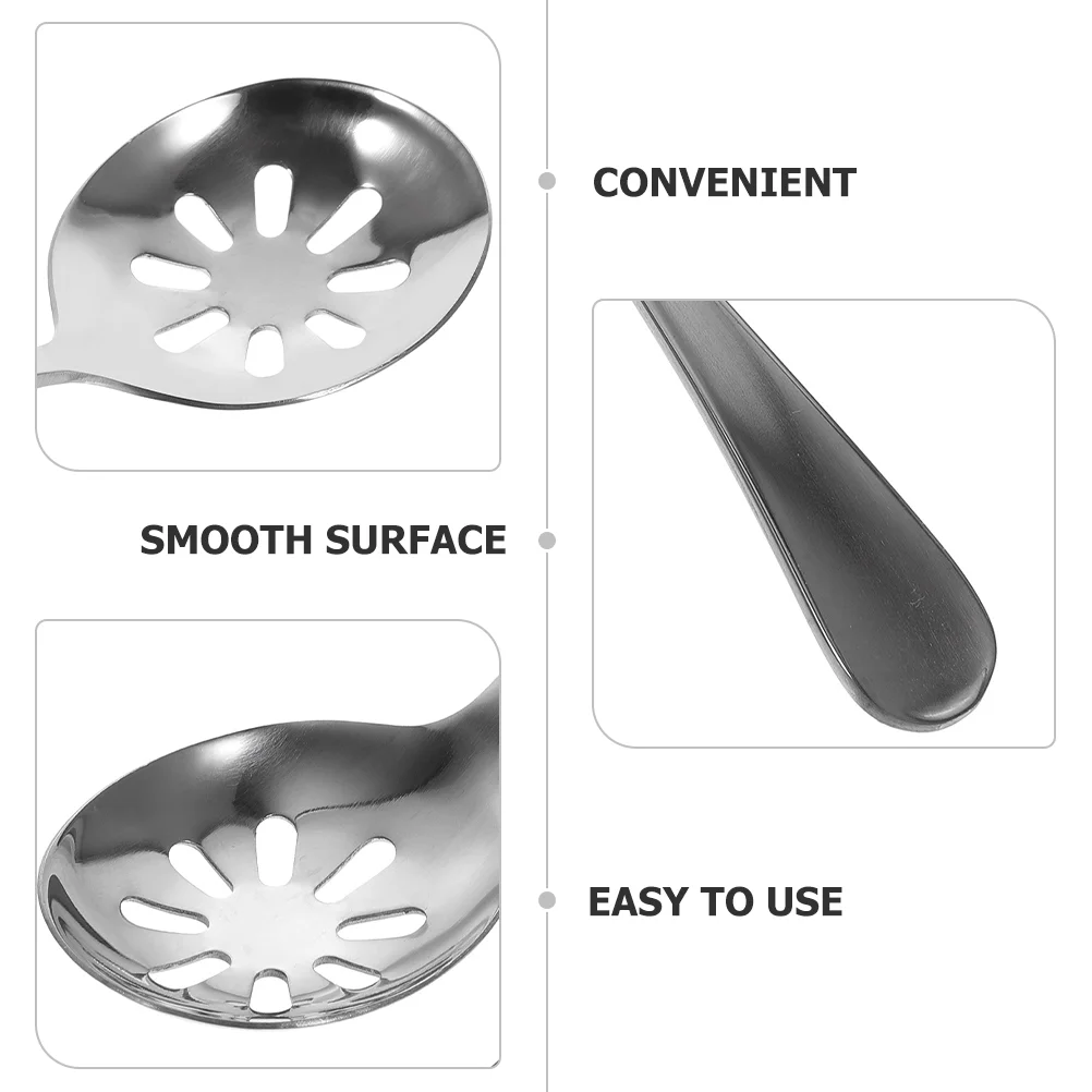 Посуда Столовые приборы Дуршлаг из нержавеющей стали Ложки с прорезями Ухонная