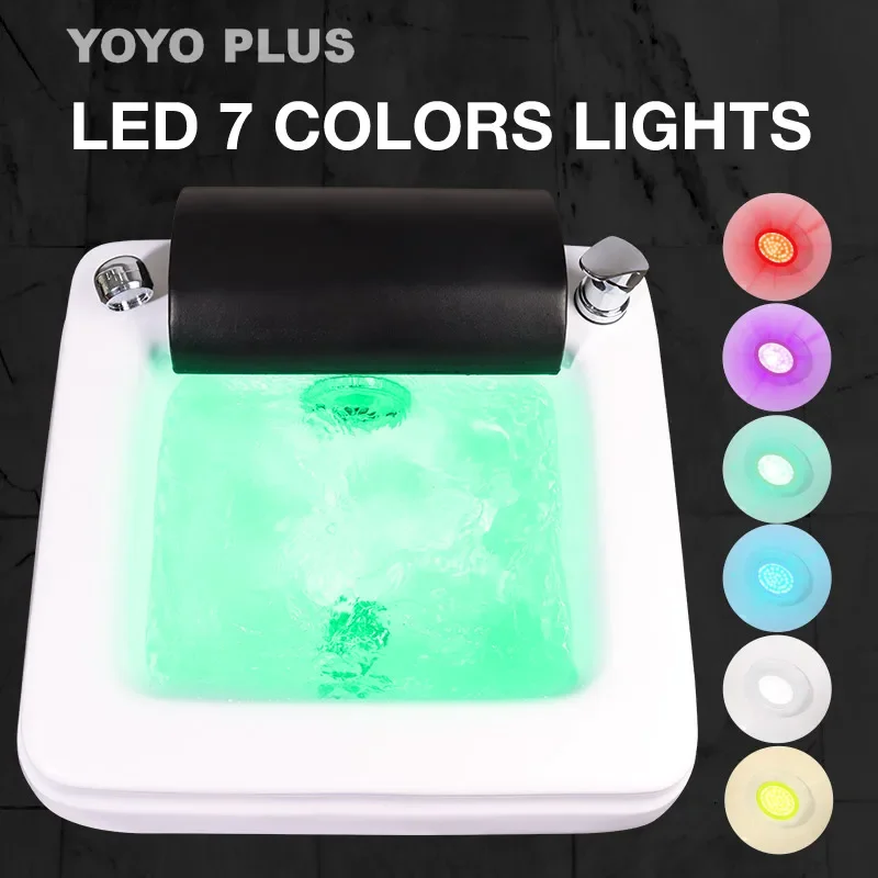 Роскошные акриловые умывальники для ног отеля спа массажа педикюра