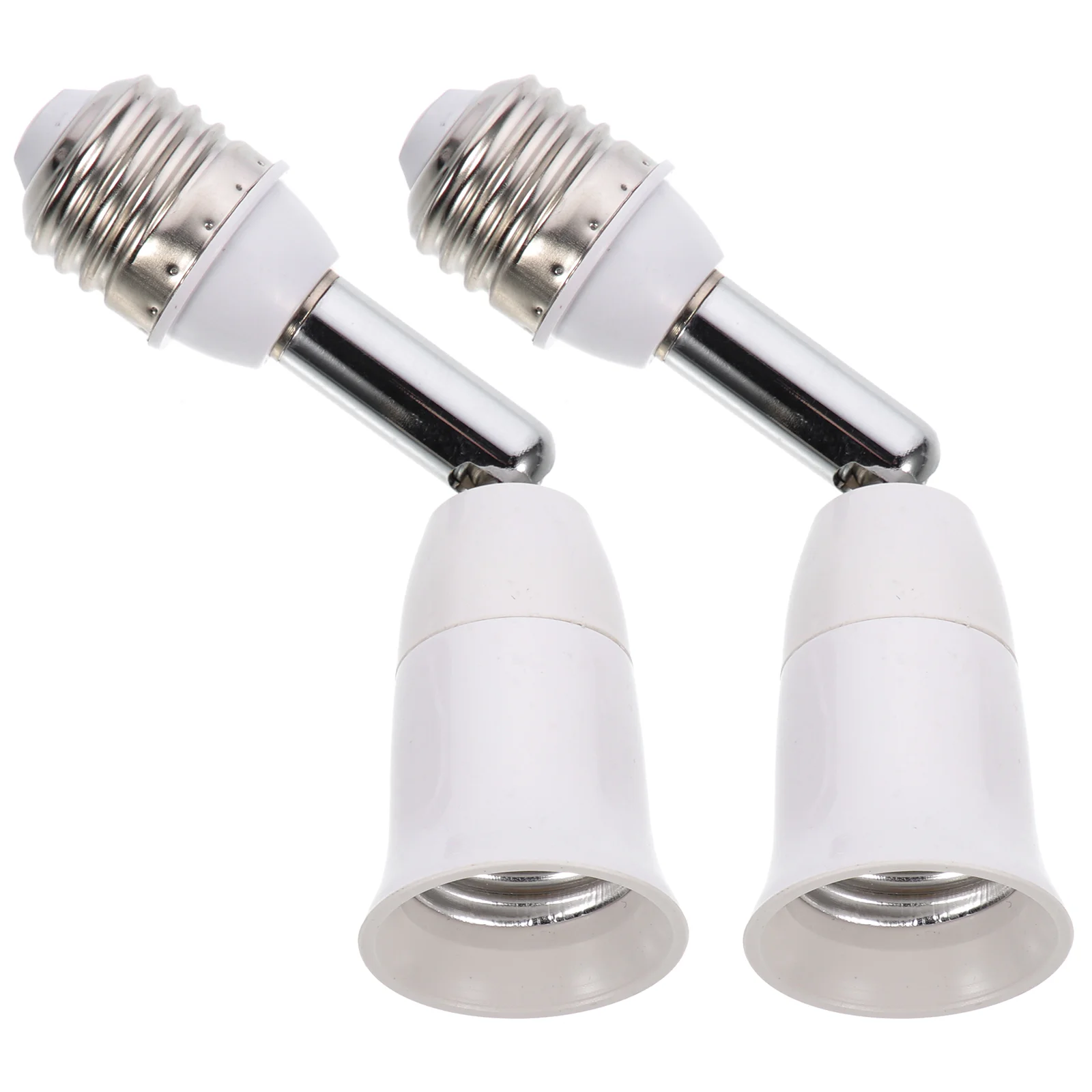 

2pcs Light Bulb Socket Extender Bendable Light Socket Adapter Light Bulb Adapter(E27-E27)