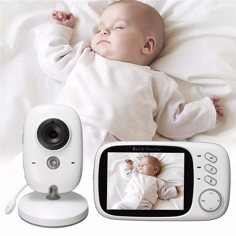 

VB603 Baby Monitor 3.2 inches LED Screen Baby Watcher 120 ° Wide Viewing Angle Two Way Voice Intercom Night Vision Monitoring