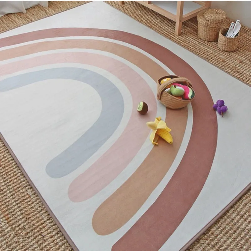 145x105cm Play Mats Rainbow Baby Rug Baby Game Mat Kids Carpet Children Room Mat Playmat Baby Rug Floor Mats Folding Baby Carpet